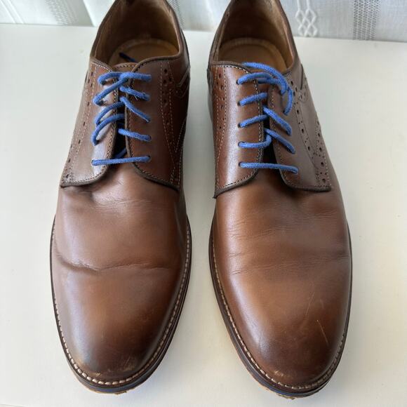 Johnston & Murphy (11) Conard Saddle Oxfords Brown Italian Leather Heritage main image 8